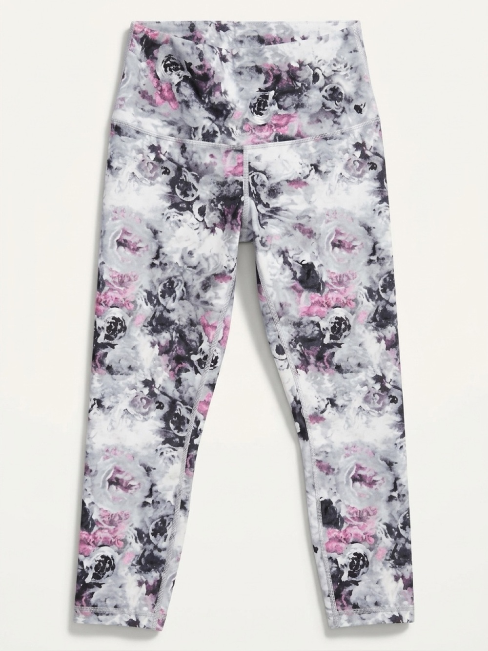 lululemon athletica Pink, Gray & Black Floral Leggings